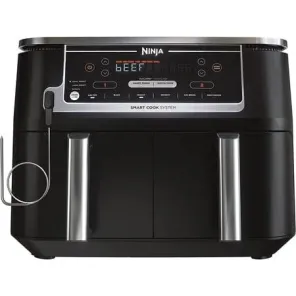 6-in-1 Smart 10-qt 2-Basket Air Fryer with Thermometer
