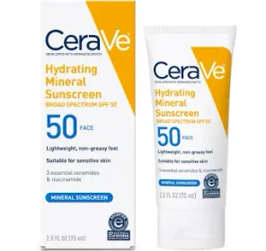 Hydrating Mineral Sunscreen Face Lotion SPF 50