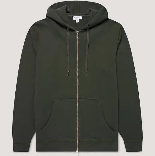 Loopback Cotton Zip Hoodie