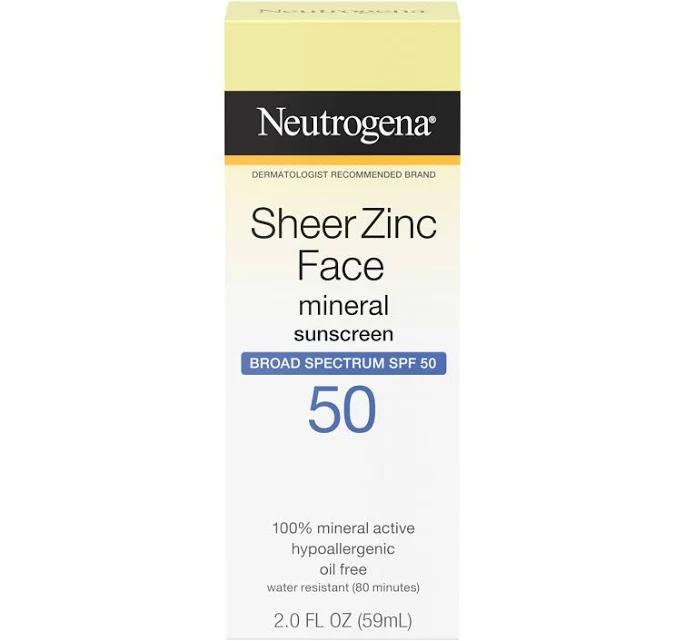 Sheer Zinc Face Dry-Touch Sunscreen SPF 50