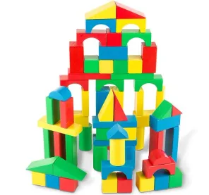 Wooden Building Blocks Set 100-Piece