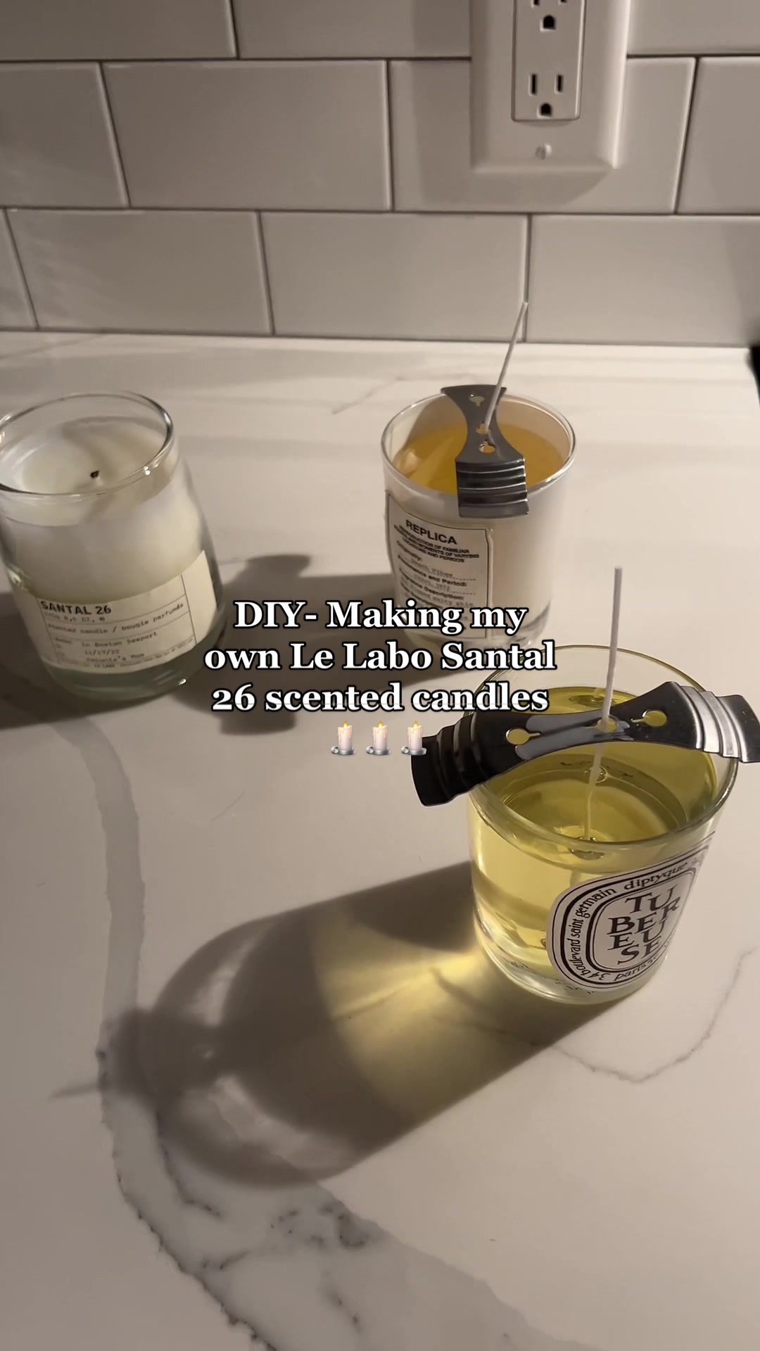 @carolinemstern — DIY Le Labo, Santal 26 inspired candles, upcycling my empty ...