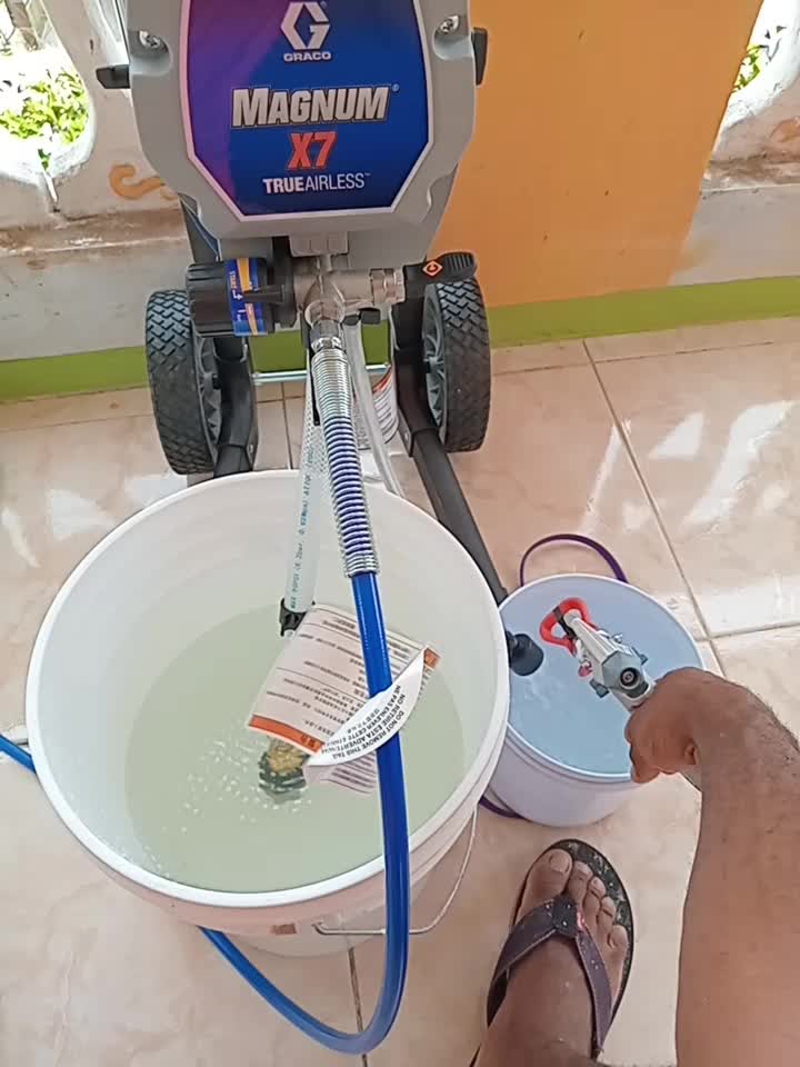 @georgetaylor8253 — Testing out my new #Graco Magnum X7 airless paint sprayer ...