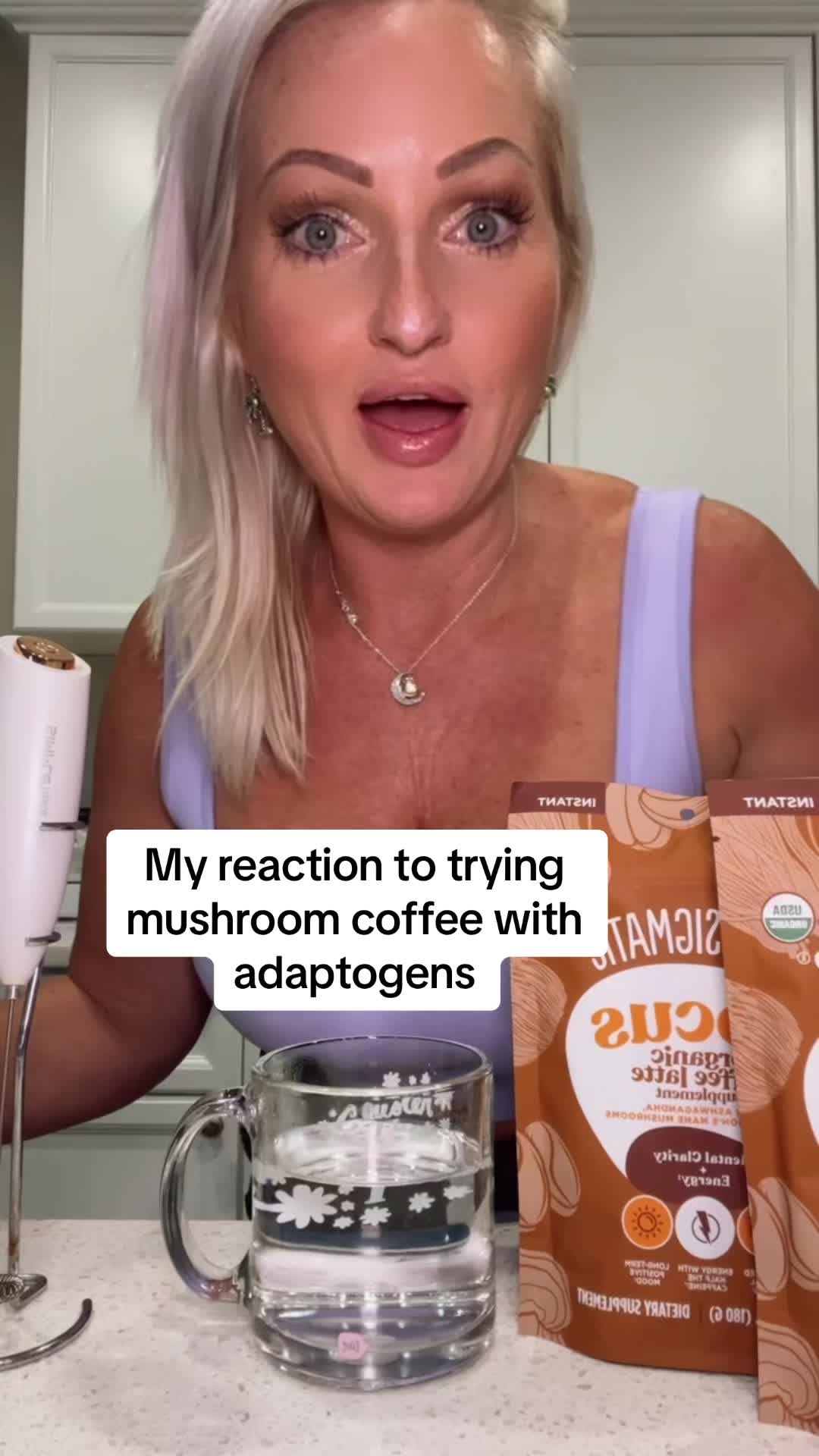 @thecoachsamantha — Trying mushroom coffee for the first time! So shocked that it ...