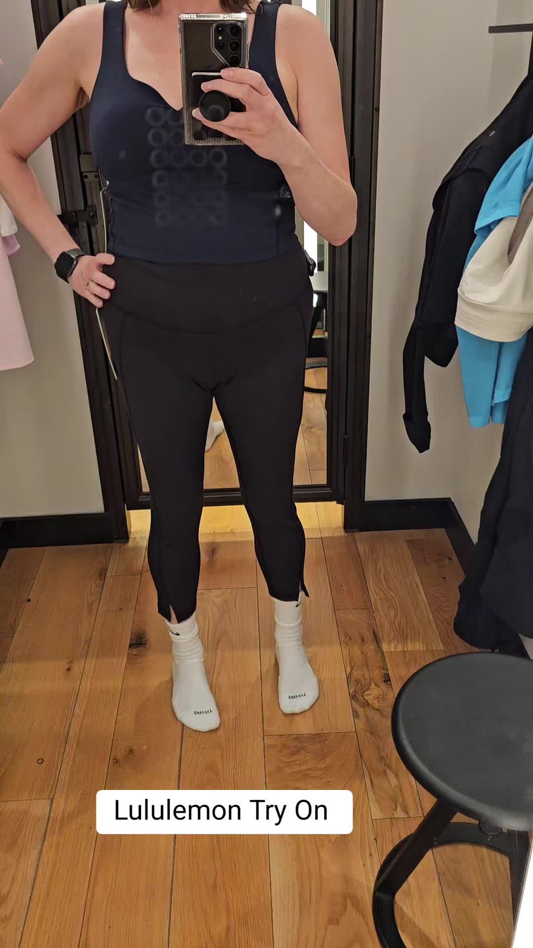 @jagmom15 — Lululemon Try On Wunder Train HR Tight 25" Hem Slit and ...
