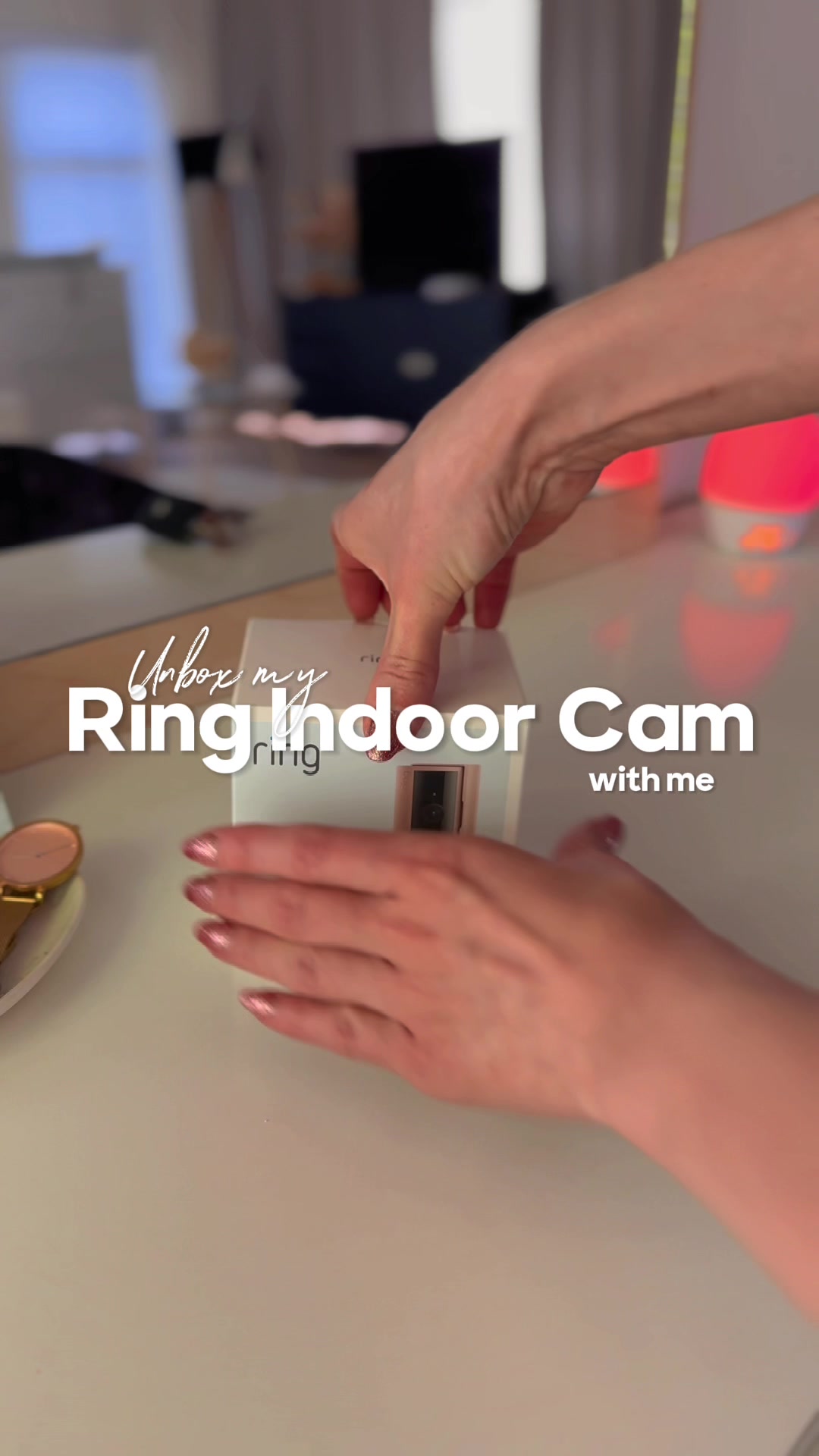 @lefamishedcat — Blush Ring Indoor Cam Installation Review