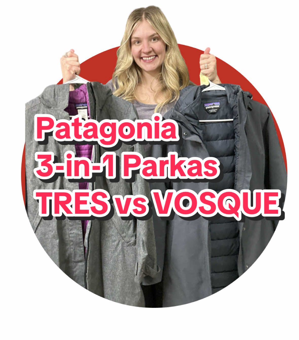 @allysclosetgroup — Comparativa de Parkas 3-en-1 Patagonia: TRES vs VOSQUE