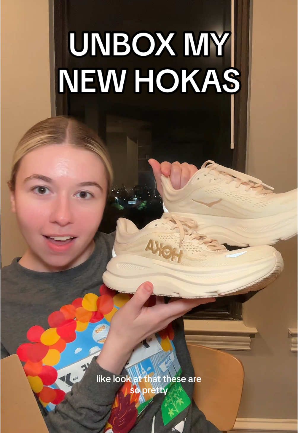 @caroline_so_fine — Hoka Bondi 9 Unboxing: Stylish Vanilla Birch Sneakers