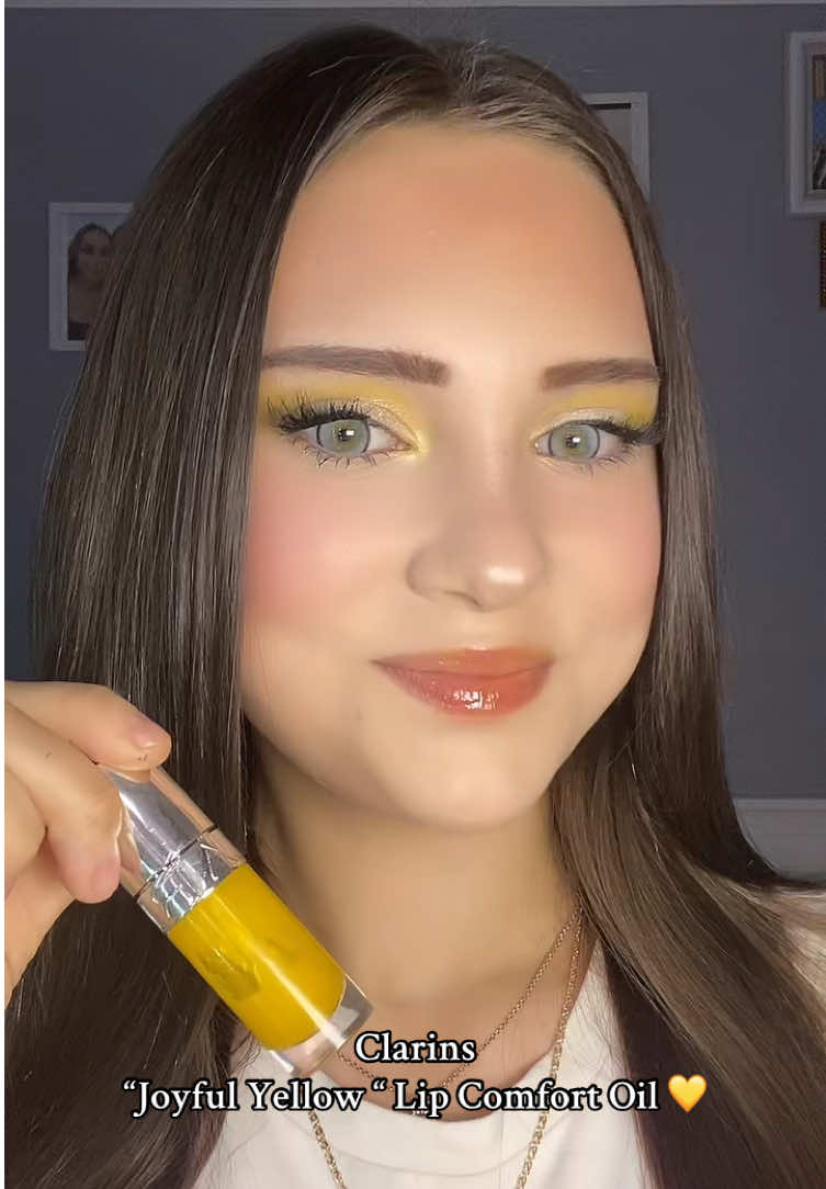 @alexandrabod1 — Clarins Joyful Yellow Lip Comfort Oil Review