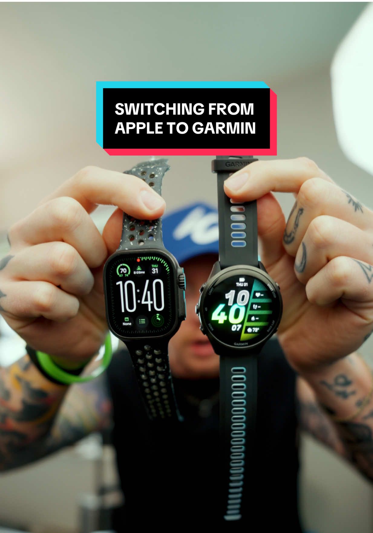 @jhawktiktok — Switching from Apple Watch to Garmin Forerunner 970