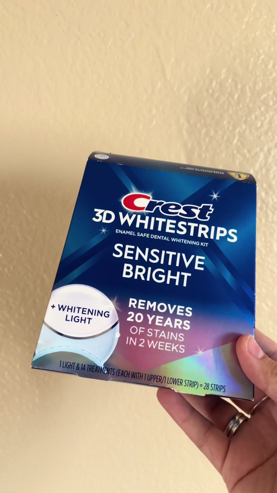 @bippityboppityburt — Crest 3D Whitestrips Sensitive Bright Review
