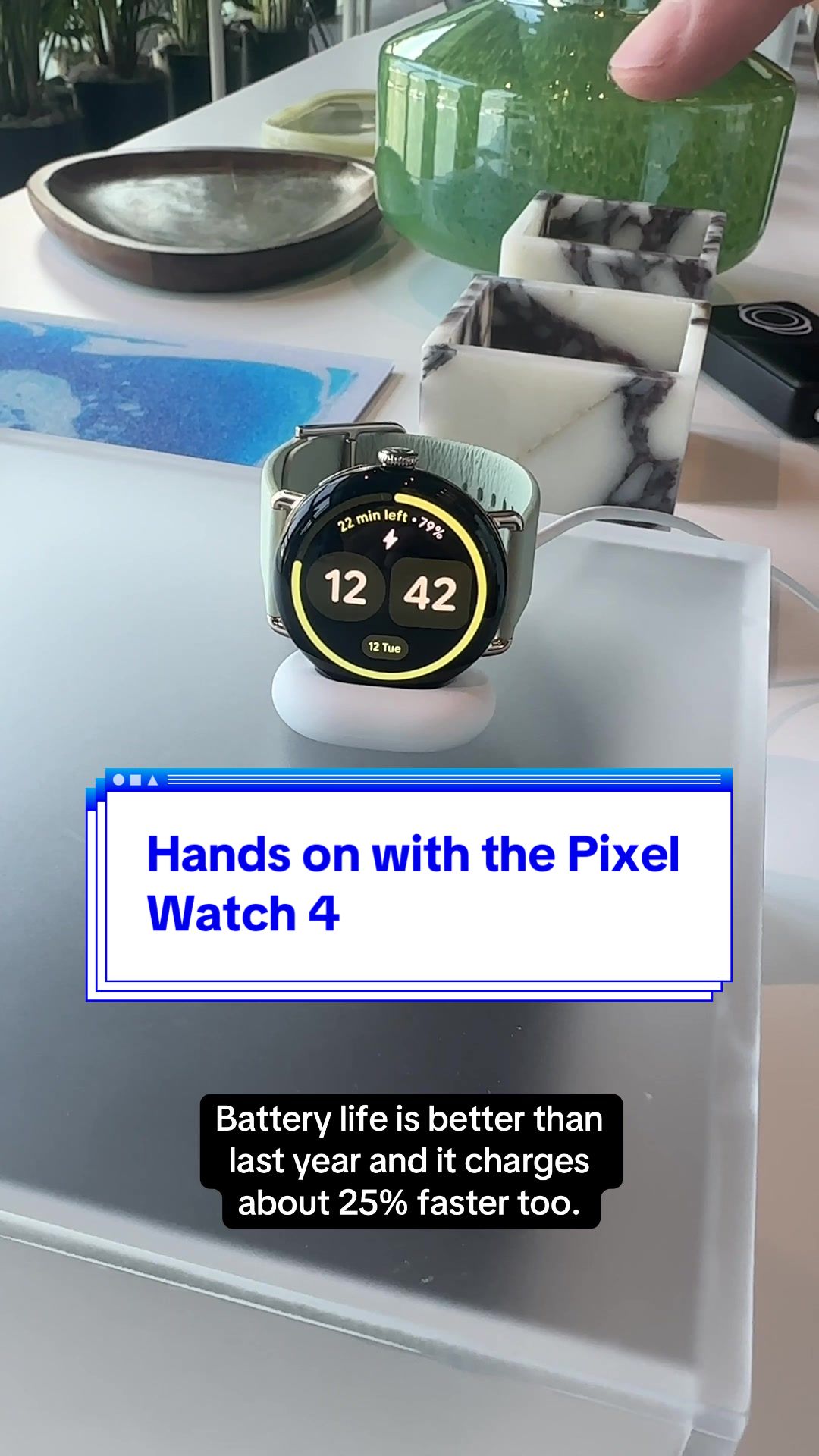 @verge — Hands on with the Google Pixel Watch 4