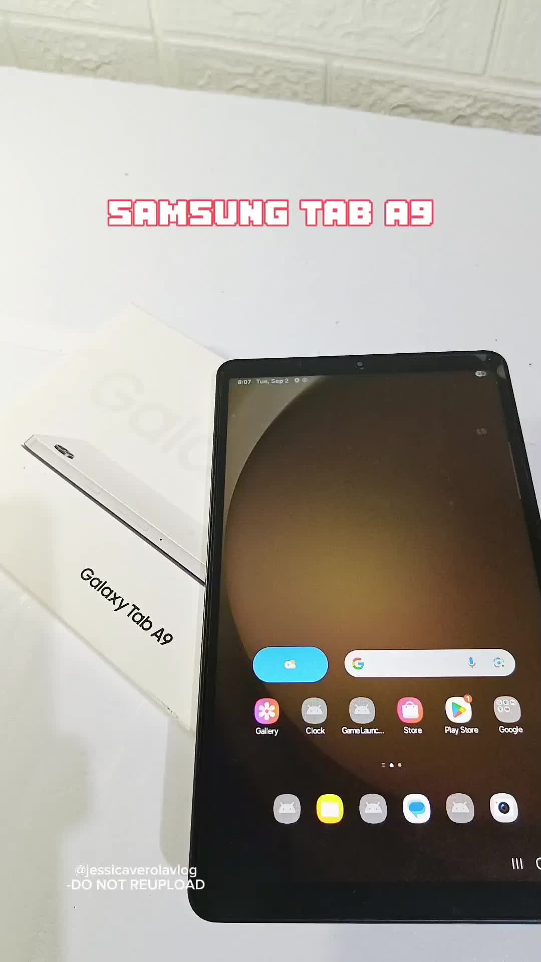 @jessicaverolavlog — Samsung Galaxy Tab A9 Unboxing Experience