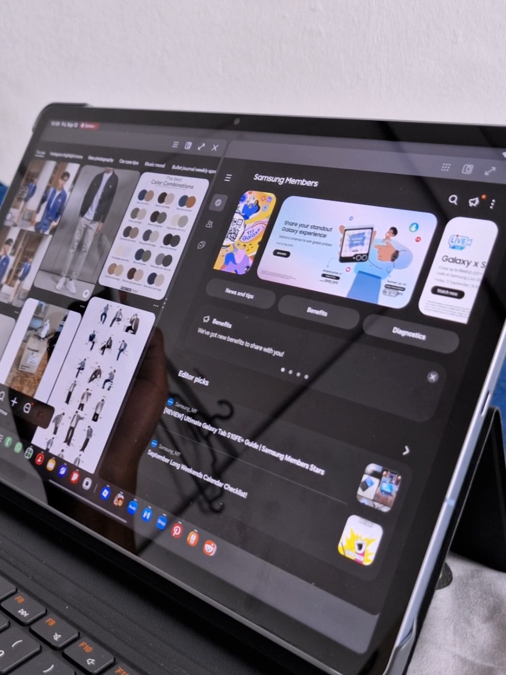 @nazzzzzzzzzz — Transform Your Samsung Galaxy Tab S10 FE+ with DeX