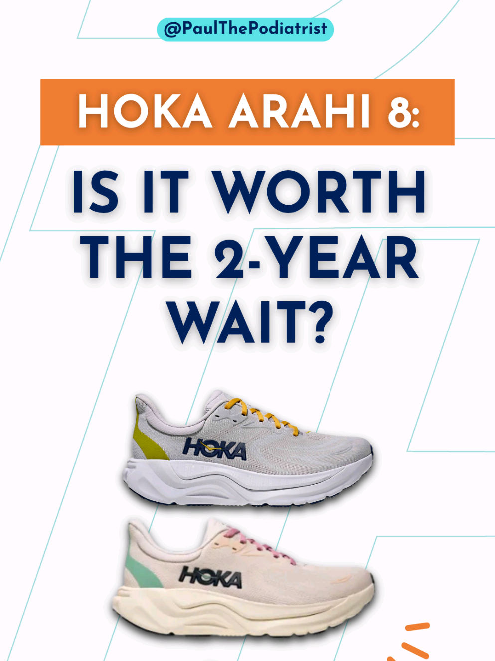 @paulthepodiatrist — HOKA Arahi 8: Best Running Shoes for Flat Feet