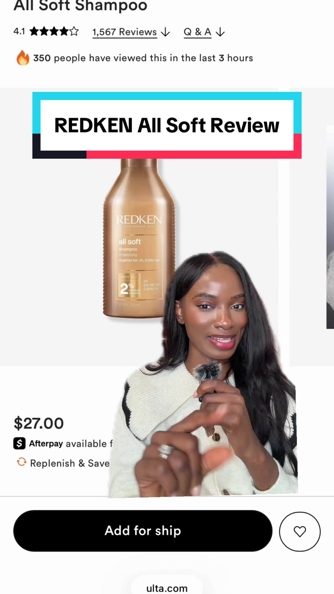 @aprilbasi — Replying to @888🎧✨💫 Redken all soft shampoo & conditioner ...