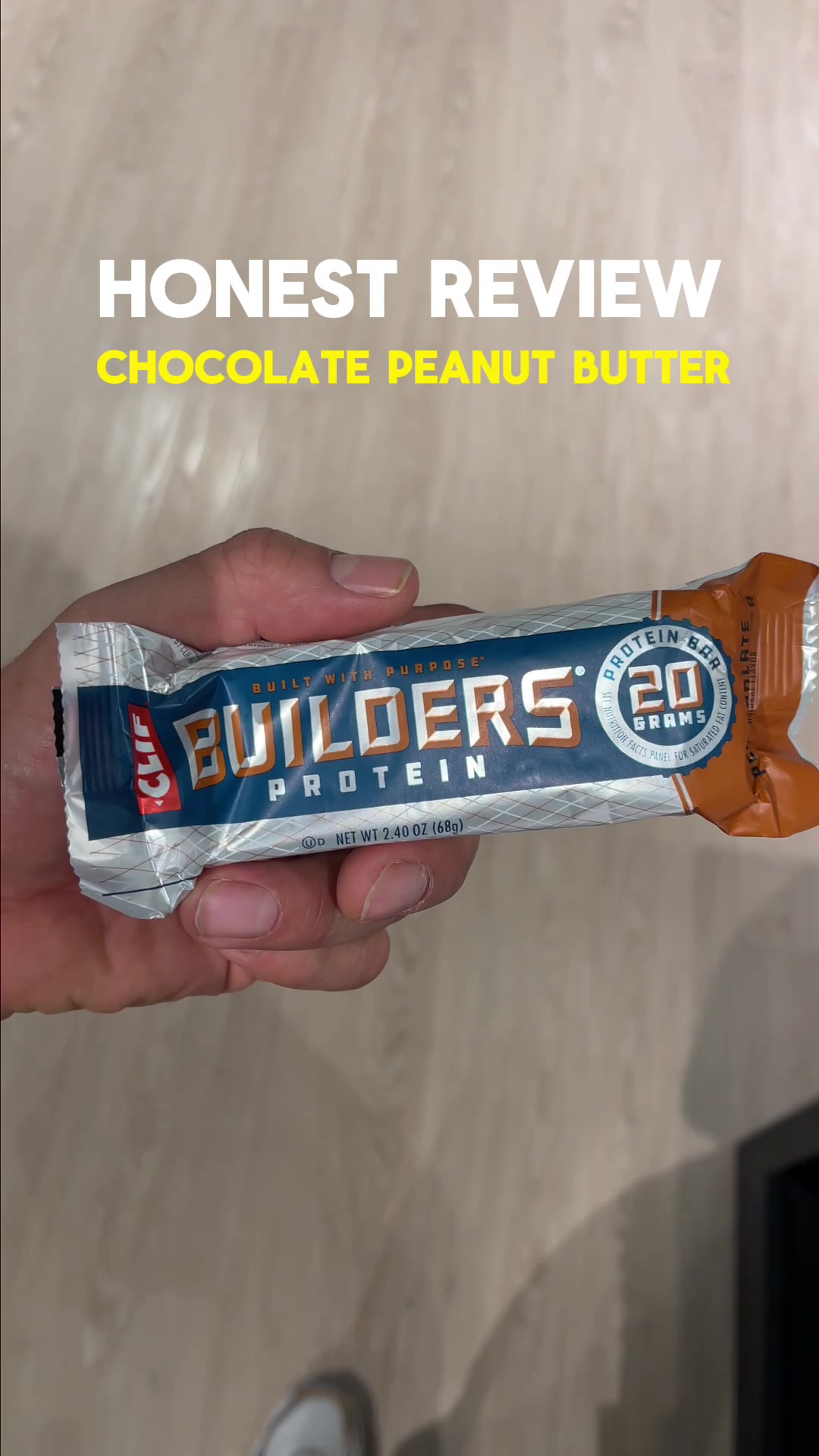 @atlasthetics — Clif Builders Protein Bar: Chocolate Peanut Butter Review