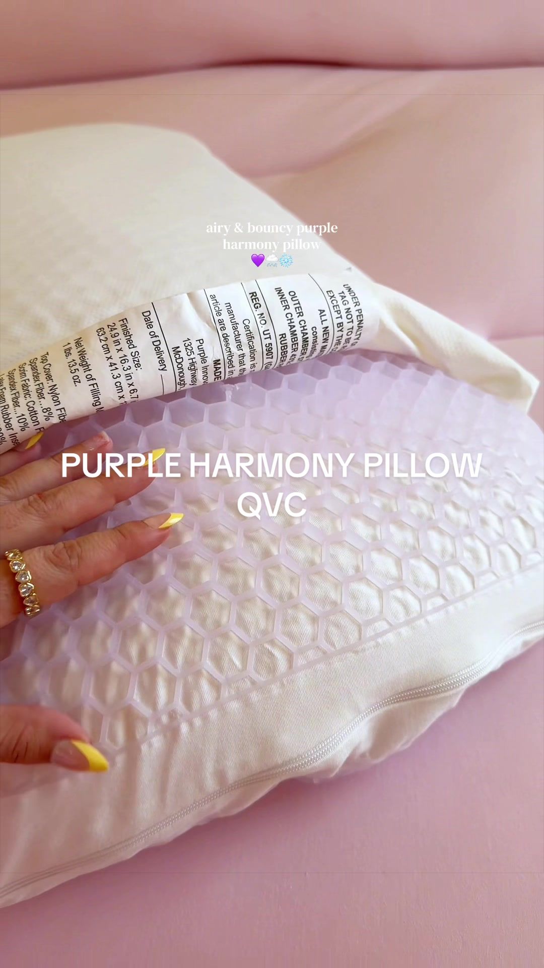 @chantlycaree — Discover the Airy and Bouncy Purple Harmony Pillow