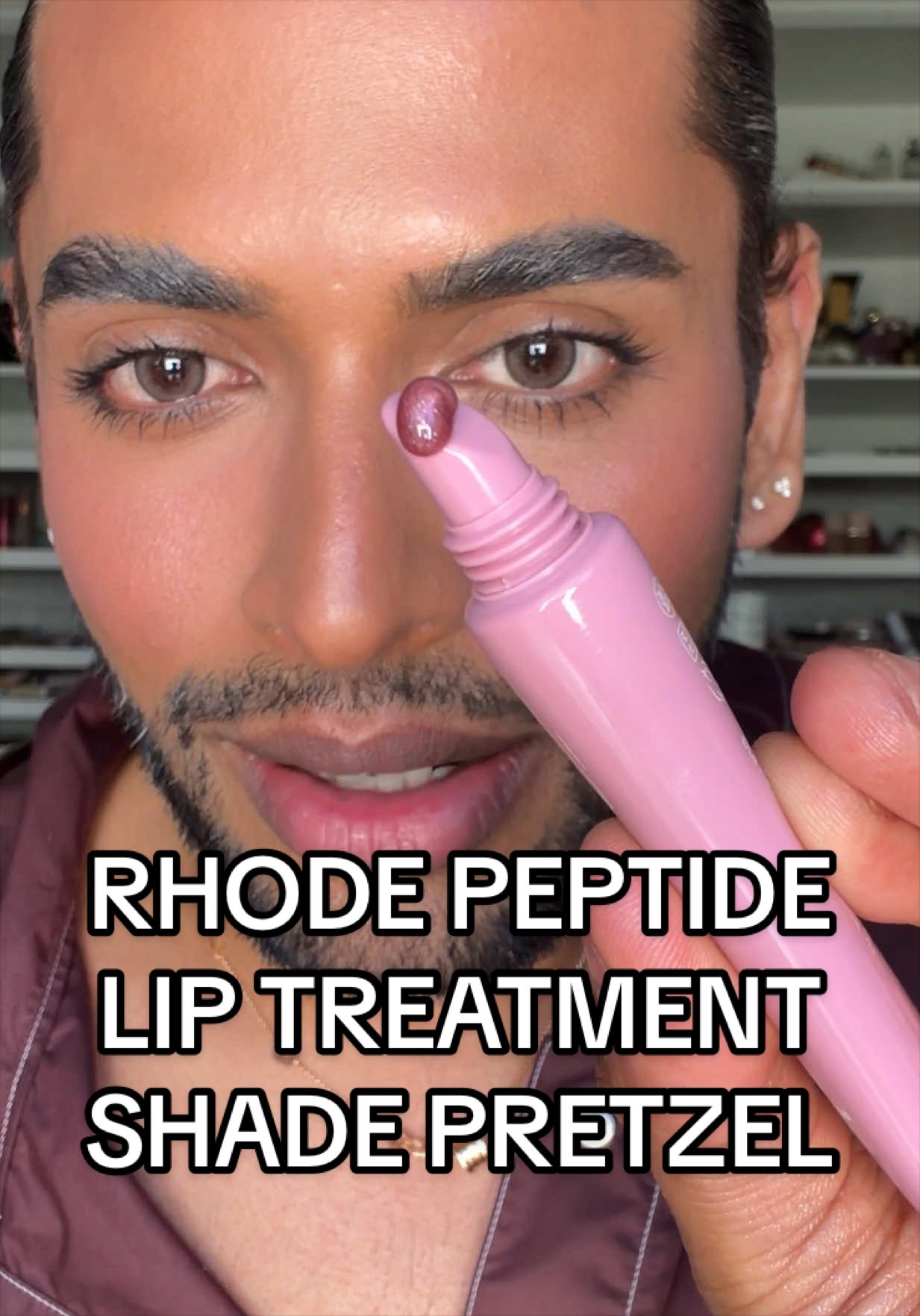 @adityamadiraju — Rhode Peptide Lip Treatment Review: Shade Pretzel