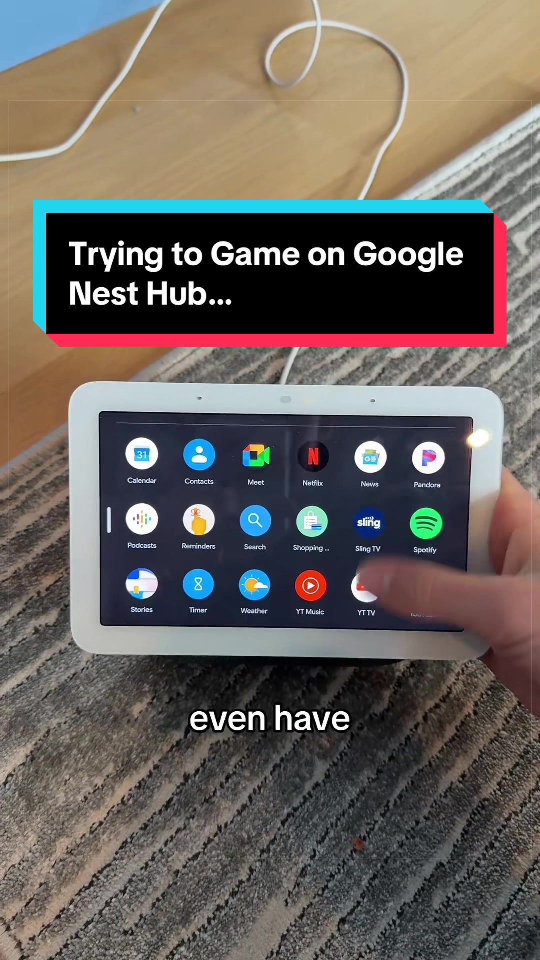 @alantech_ — Trying to game on Google Nest Hub… #android #google ...