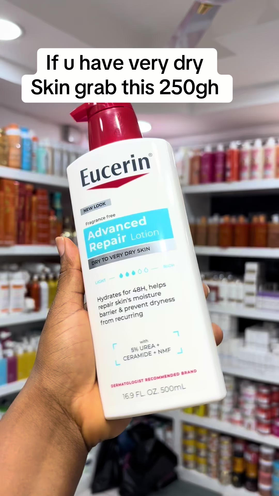 @mercyandfavourcosmetics — Eucerin Advanced Repair Lotion Review