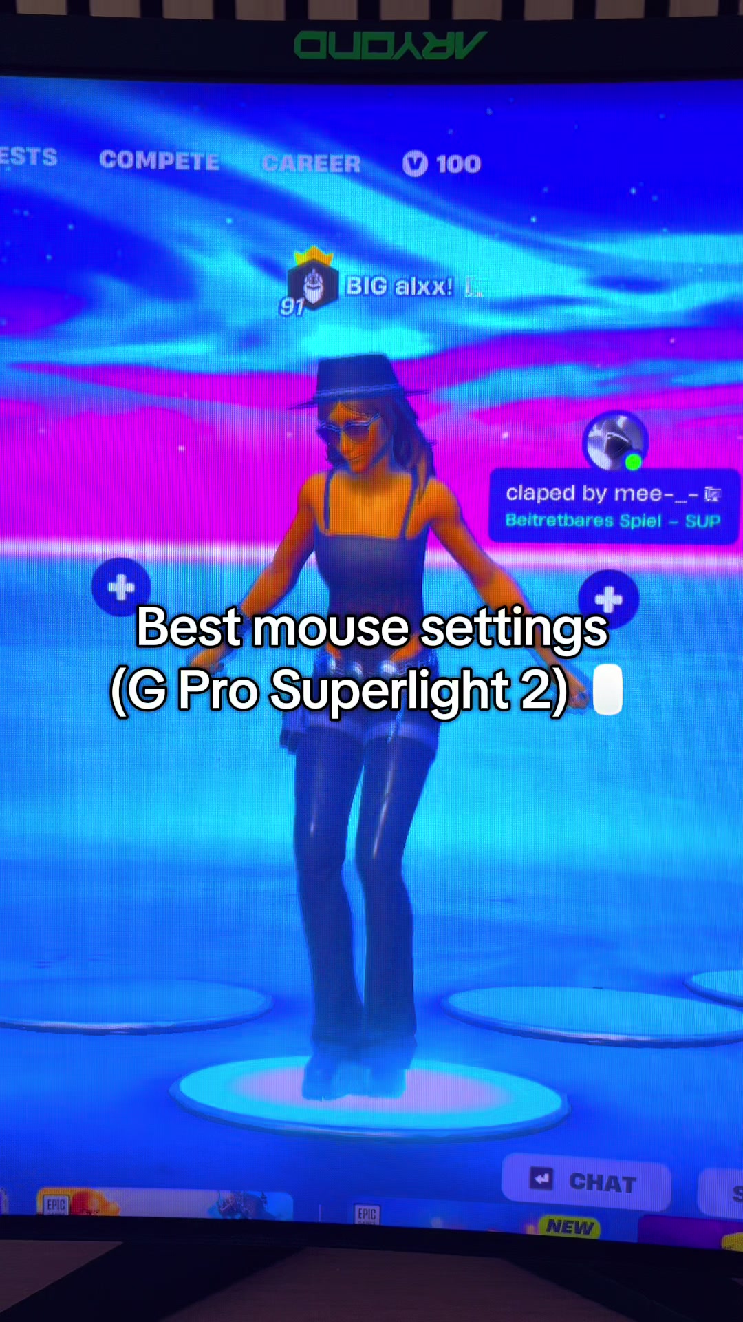 @.alxxfn0 — Logitech G Pro X Superlight 2: Best Fortnite Settings