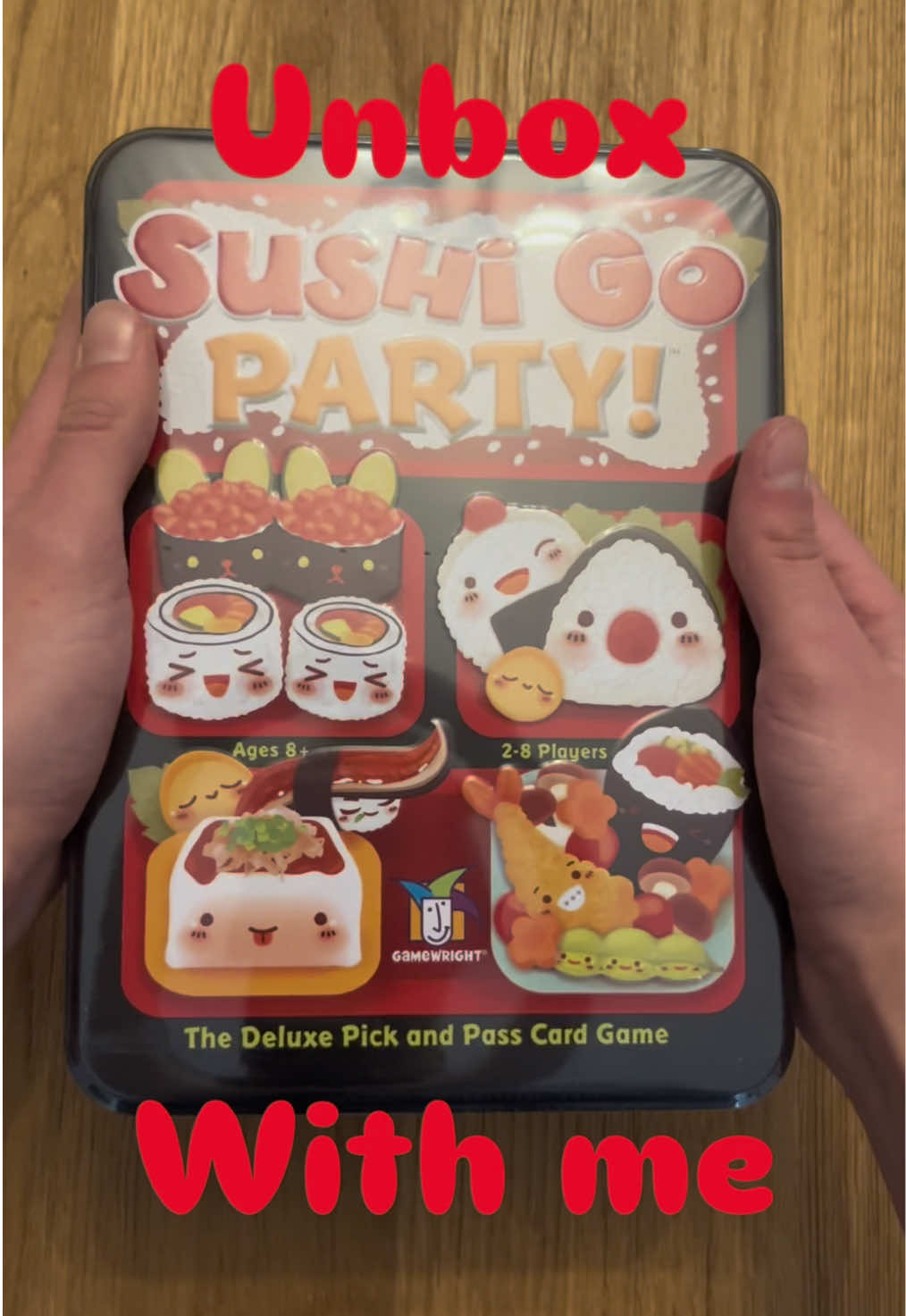 @jellis.games — Sushi Go Party! Unboxing & Reboxing | Board Game Night