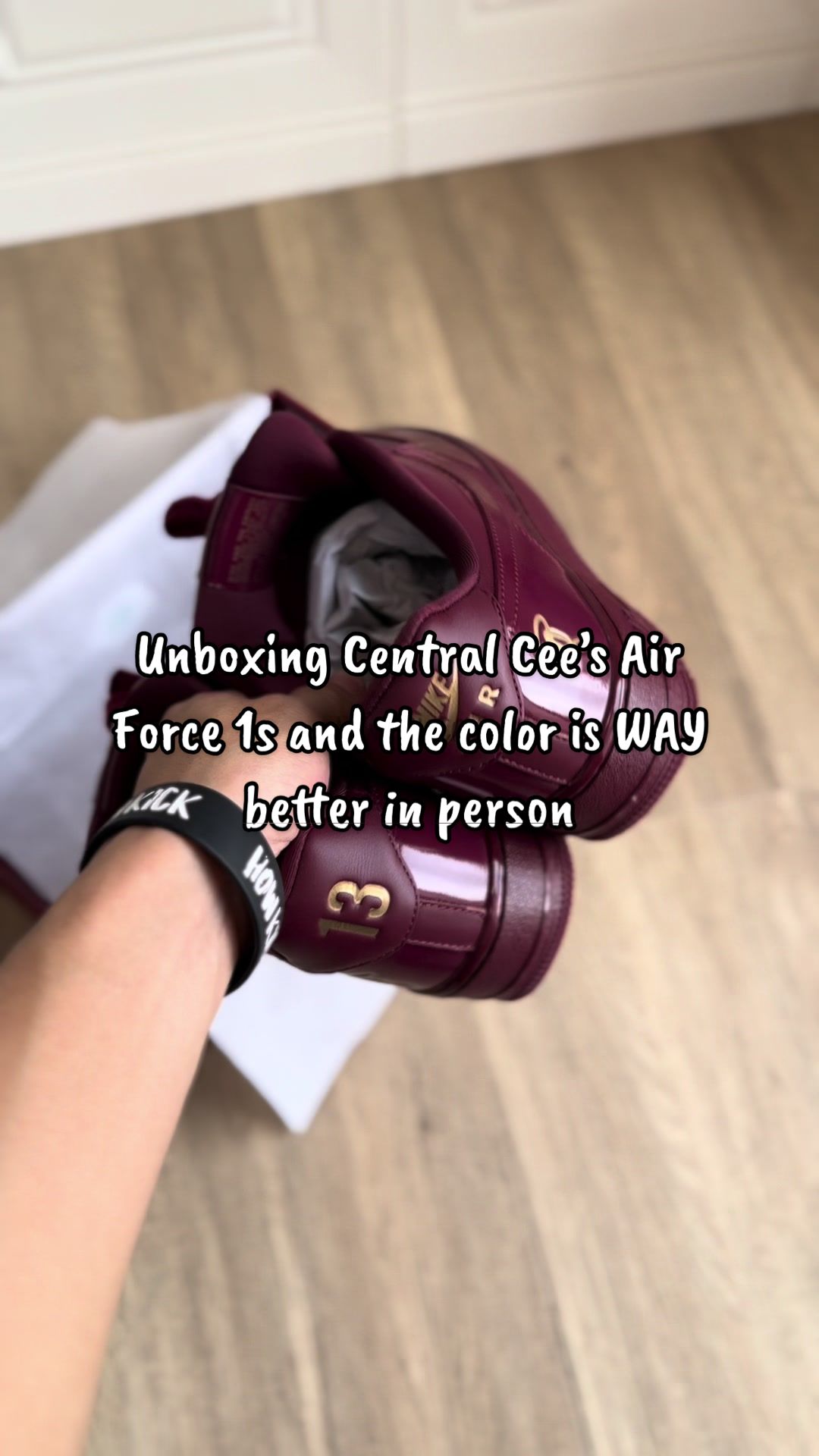 @howkick — Central Cee x Nike Air Force 1 Low Dark Beetroot Review