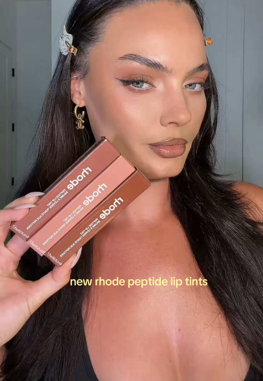 @blueyedcai — Rhode Peptide Lip Tint Review: Macadamia Butter Scent & ...